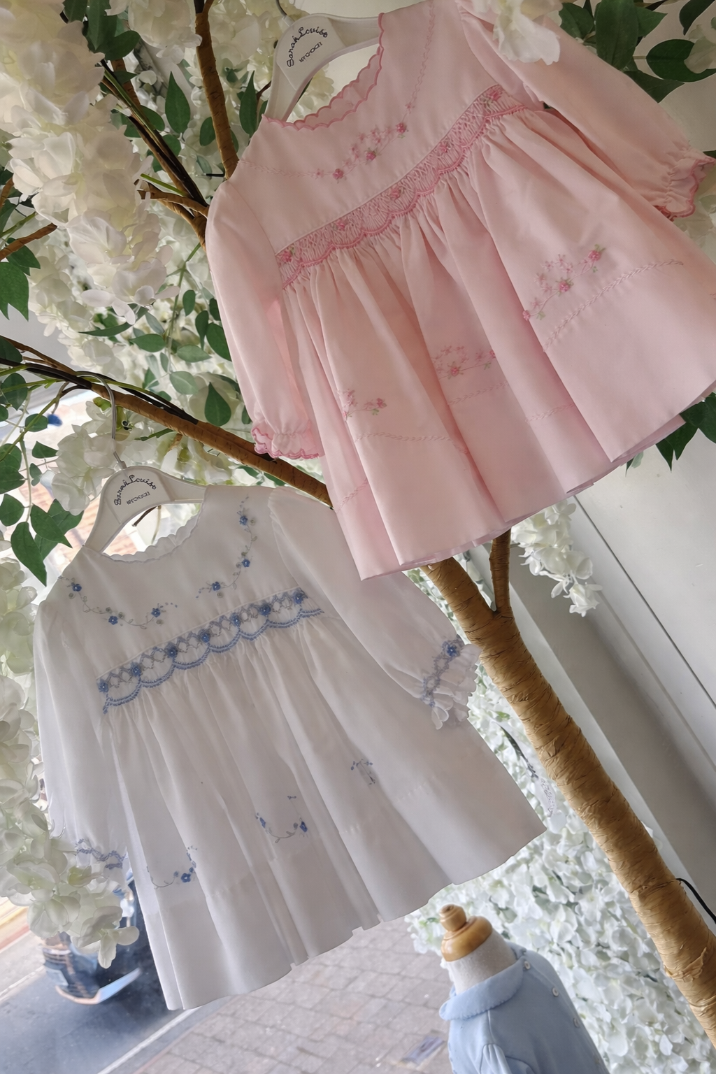 Pink smock Sarah Louise 3 months 