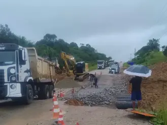 Departamento Nacional de Infraestrutura de Transportes acelera obras na BR-364 com fim das chuvas