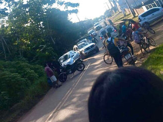 Criança fica ferida após ser atingida por motocicleta próximo a escola em Sena Madureira