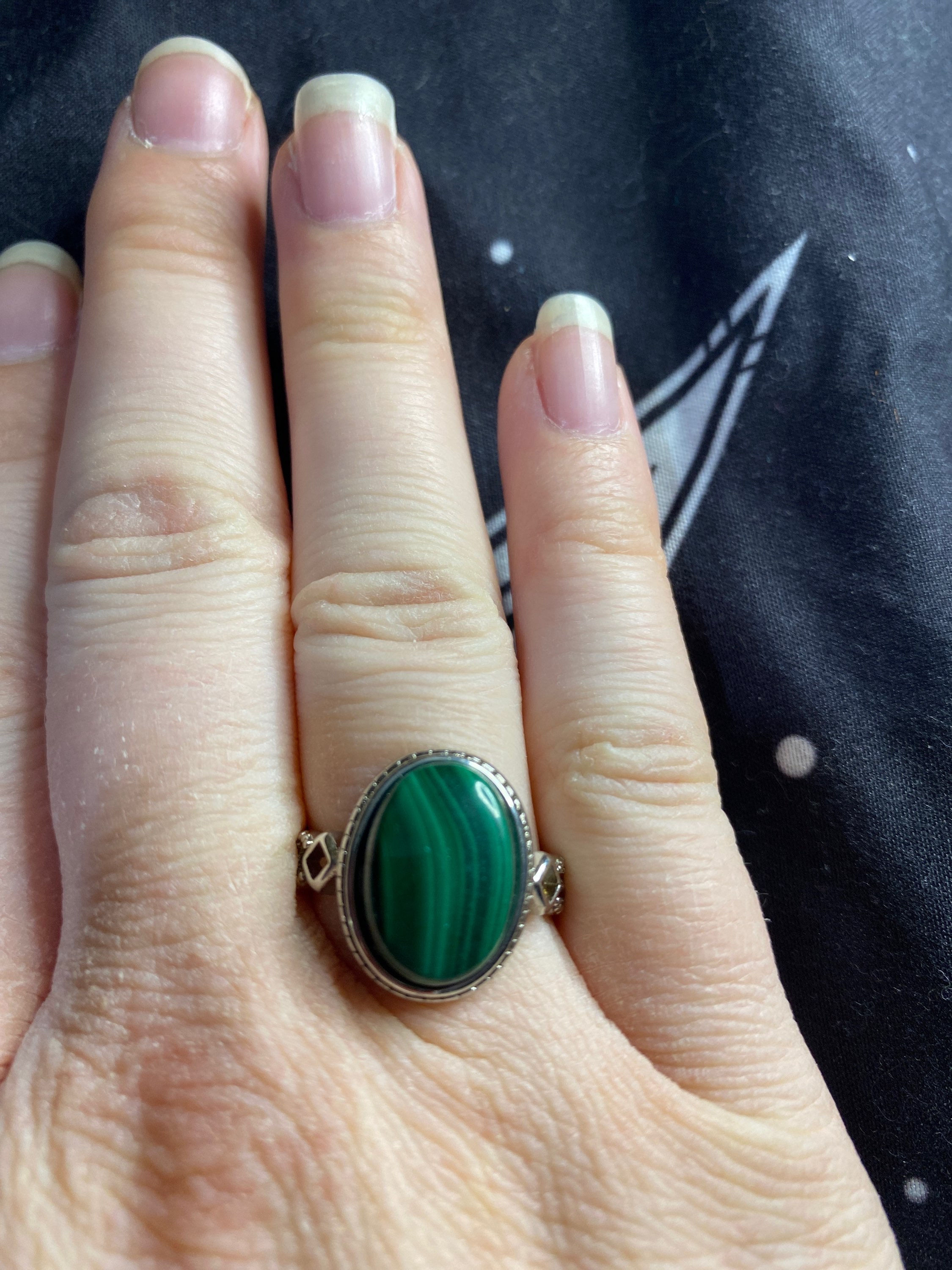 Bague malachite