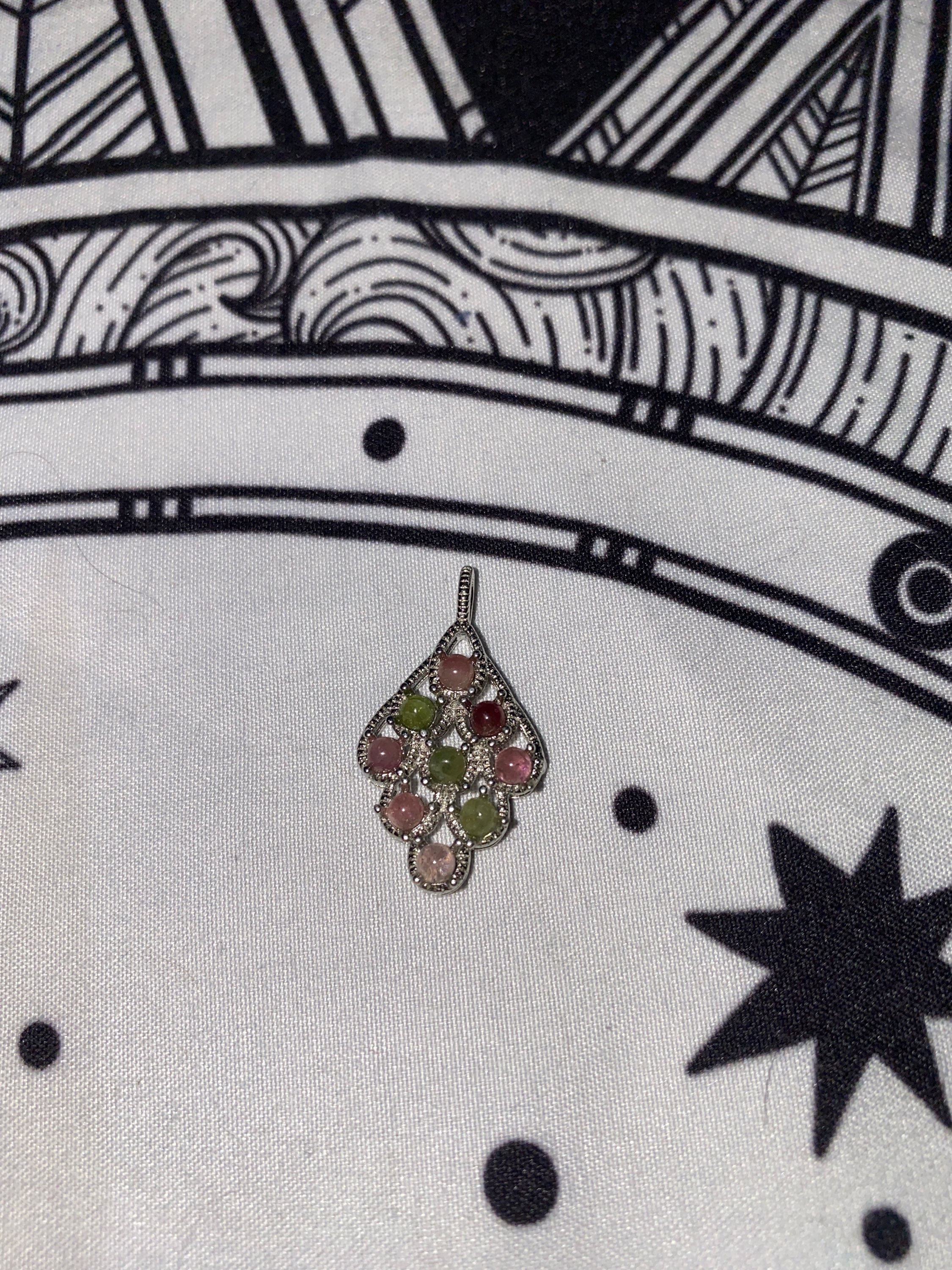 Pendentif tourmaline melon d’eau