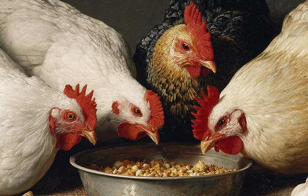 s88pd_photo_realistic_image_chickens_eating_chicken_feed_9bbb82ec-3e37-40ee-9075-d4ec1fedf