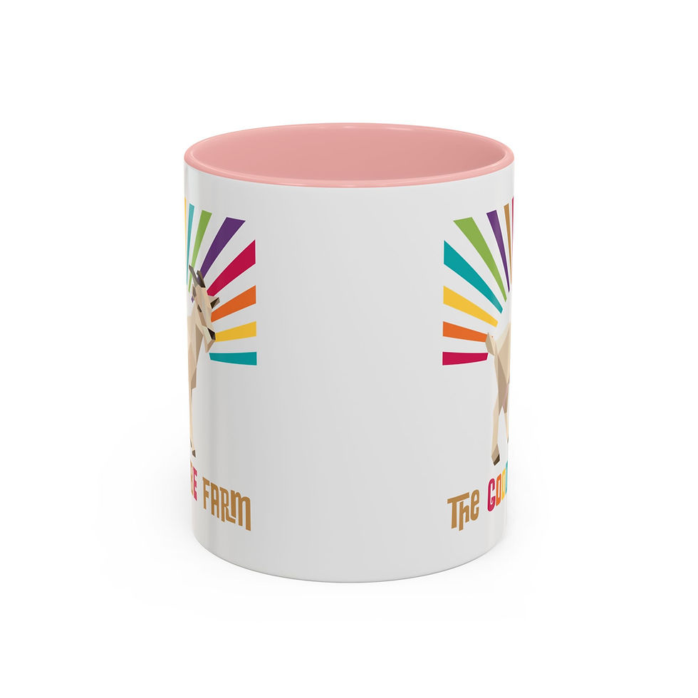 Thumbnail: Good Vibe Farm  Logo Accent Coffee Mug — (11/15oz)