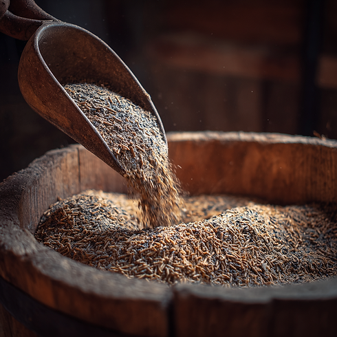 s88pd_horse_feed_being_scooped_up_from_a_wooden_bucket_73895ce0-956c-44d8-b5f5-4552bf5d3cf