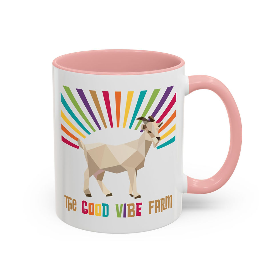 Thumbnail: Good Vibe Farm  Logo Accent Coffee Mug — (11/15oz)