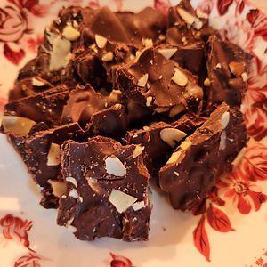 Milk Chocolate Almond Bark with Raisins