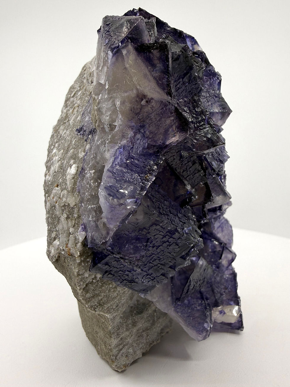 Thumbnail: Purple Fluorite on Mother Rock, Elmwood Mine, Tennessee 