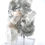 Thumbnail: White Apophyllite Crystals, Stilbite On Coral Chalcedony