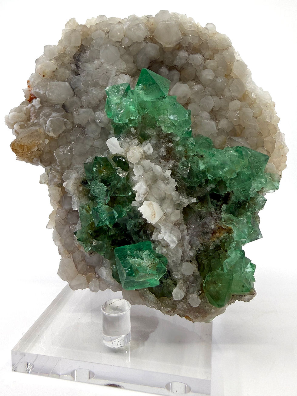 Thumbnail: Fluorite and Quartz