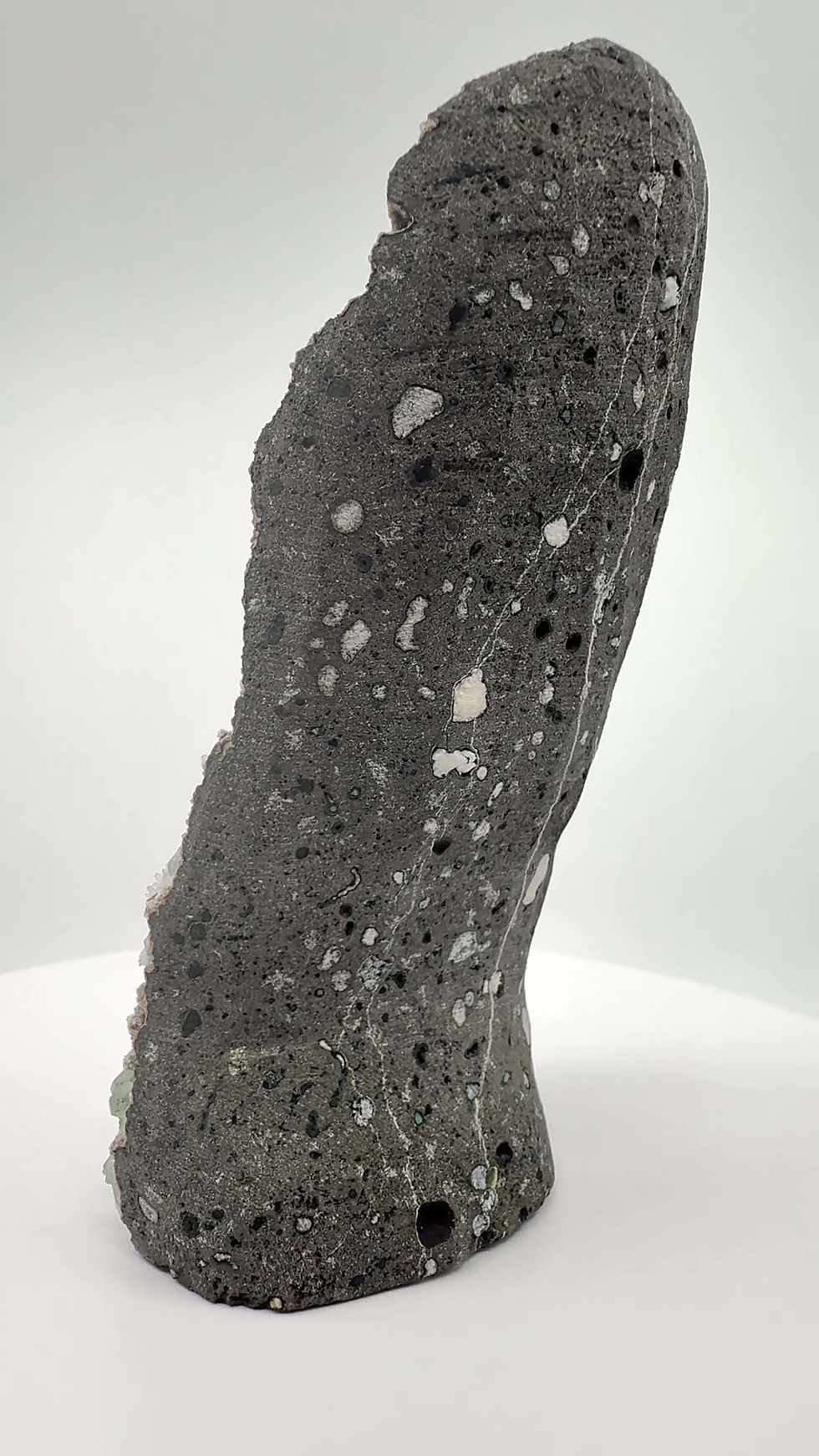 Thumbnail: Green Apophyllite, White Heulandite on Chalcedony