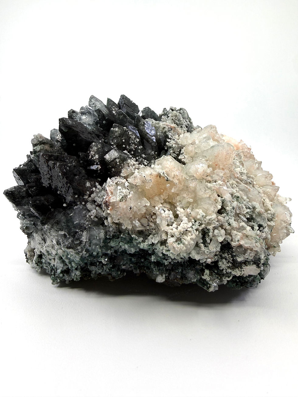 Thumbnail: Pink and Green Pointed Apophyllite