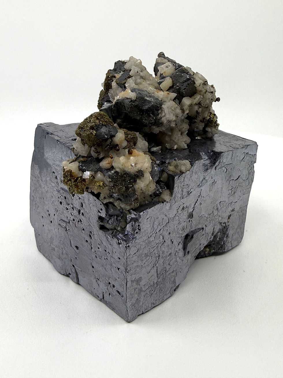Thumbnail: Galena with Marcasite and Dolomite