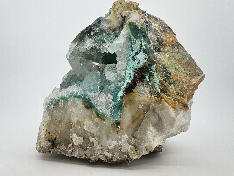Thumbnail: Chrysocolla, Quartz & Calcite
