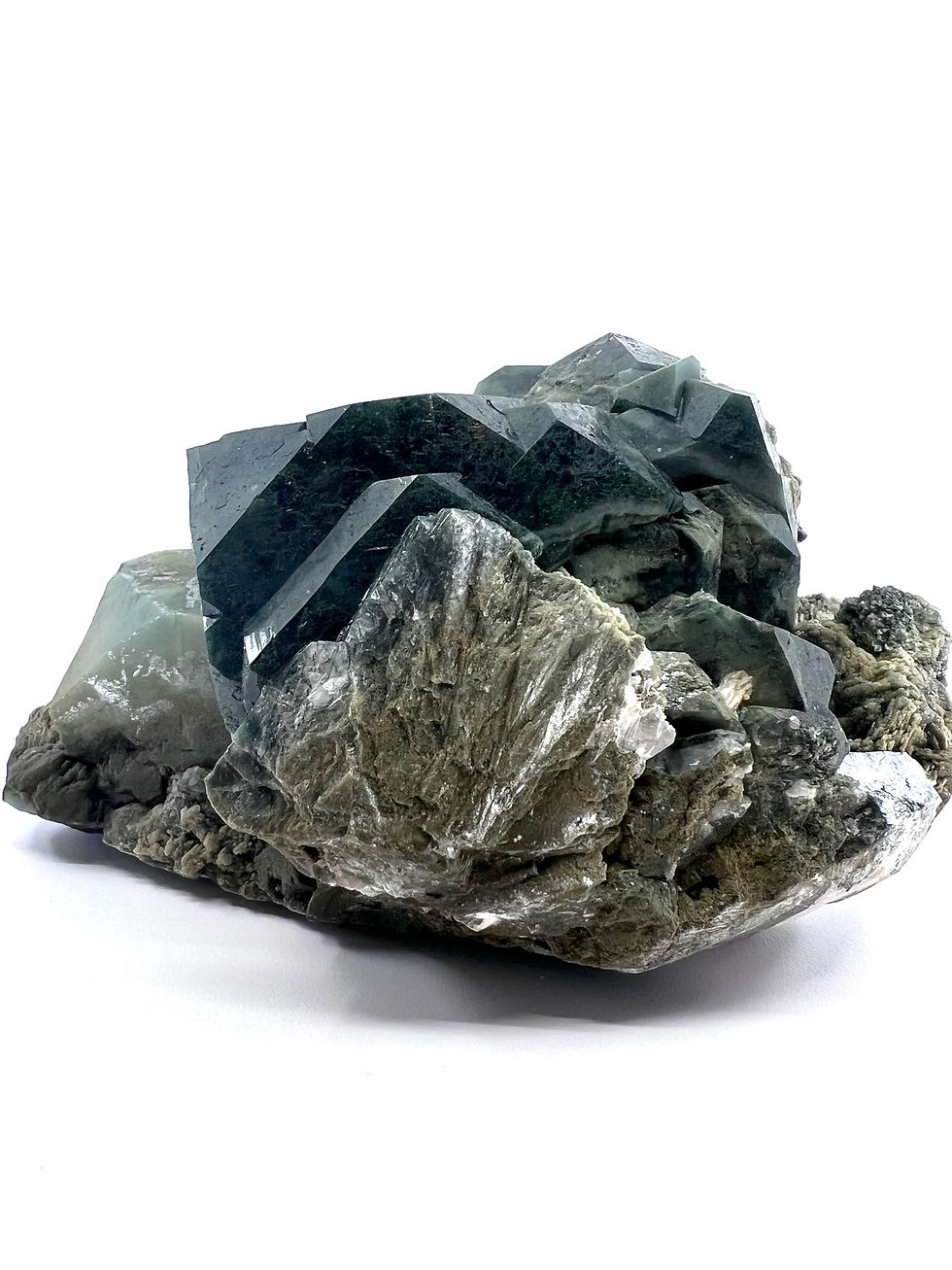 Marshy Green Apophyllite With Celadonite Inclusions