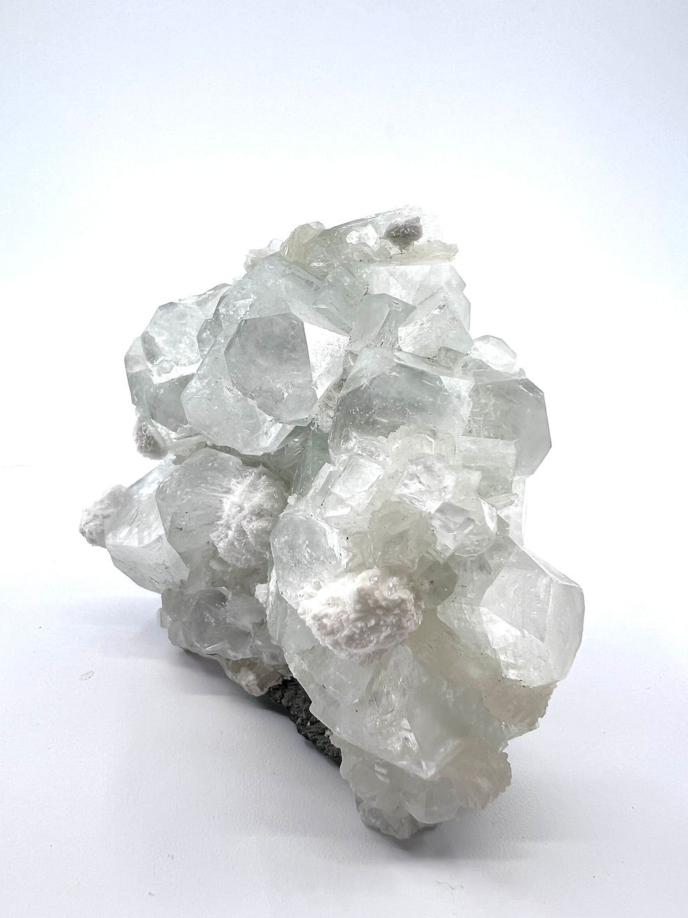 Thumbnail: Mordenite Balls On White Apophyllite