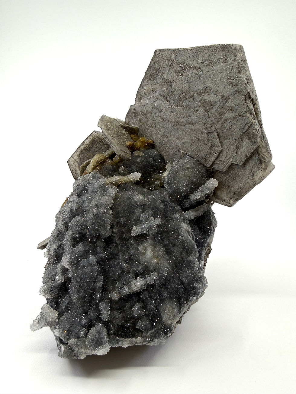 Thumbnail: Calcite and Quartz, Museum Grade Mineral