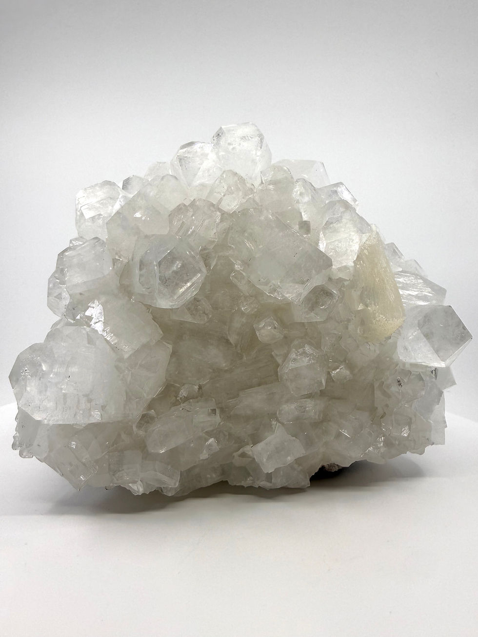 Thumbnail: Disco Apophyllite, White Stilbite on Pink Heulandite