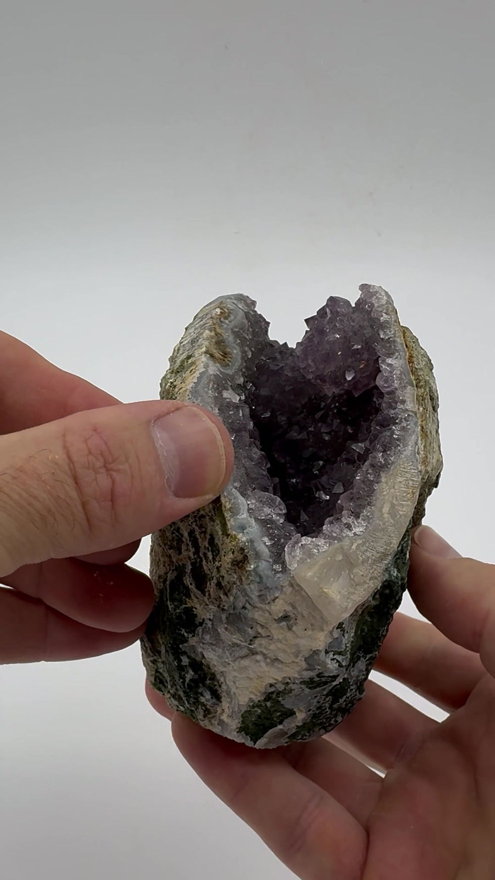 Thumbnail: Amethyst with Calcite Geode
