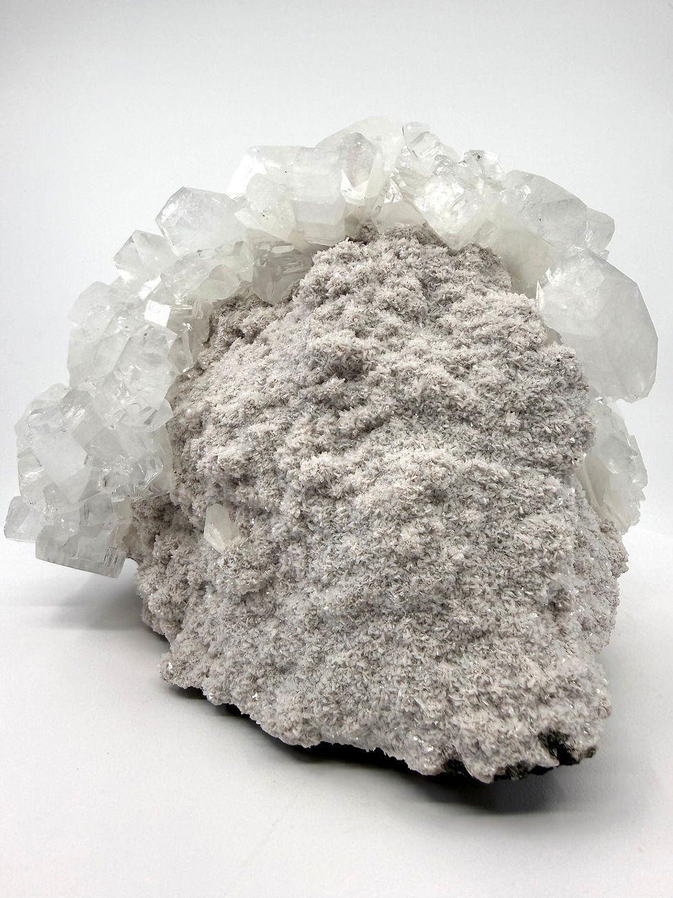 Thumbnail: Disco Apophyllite, White Stilbite on Pink Heulandite