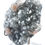 Thumbnail: Apophyllite Stilbite On Black Chalcedony