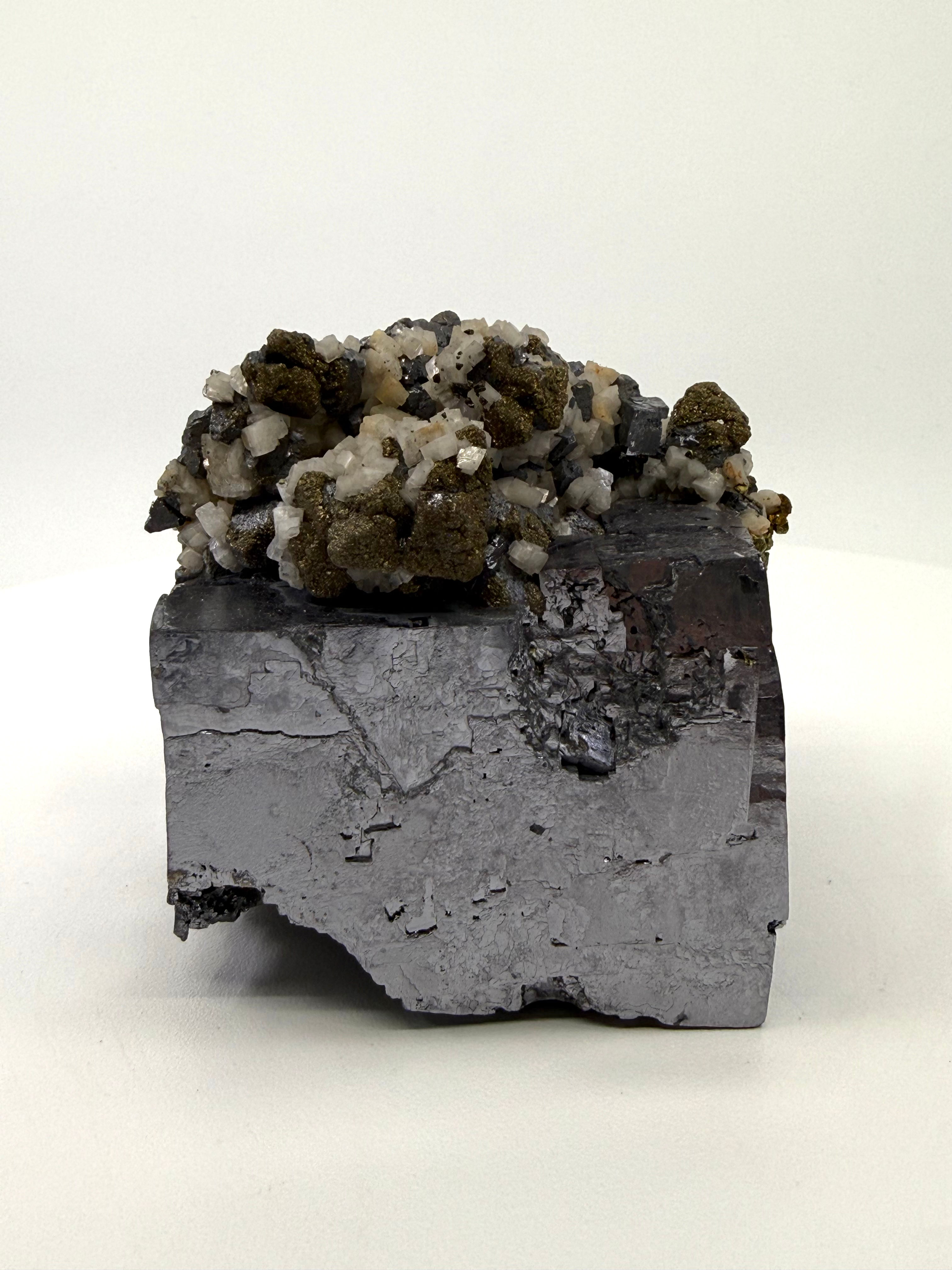 Galena with Marcasite and Dolomite