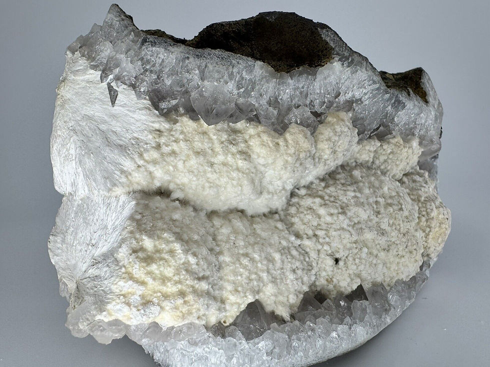 Thumbnail: Mordenite on Quartz Chalcedony Mineral For Sale