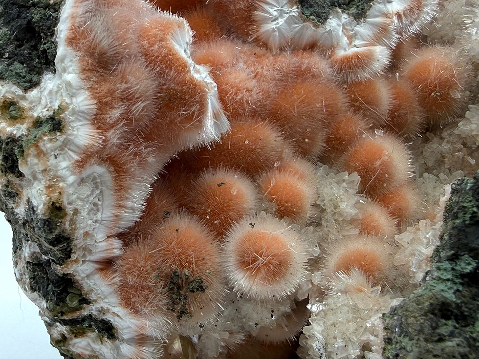 Thumbnail: Orange Thomsonite Balls with Fringes
