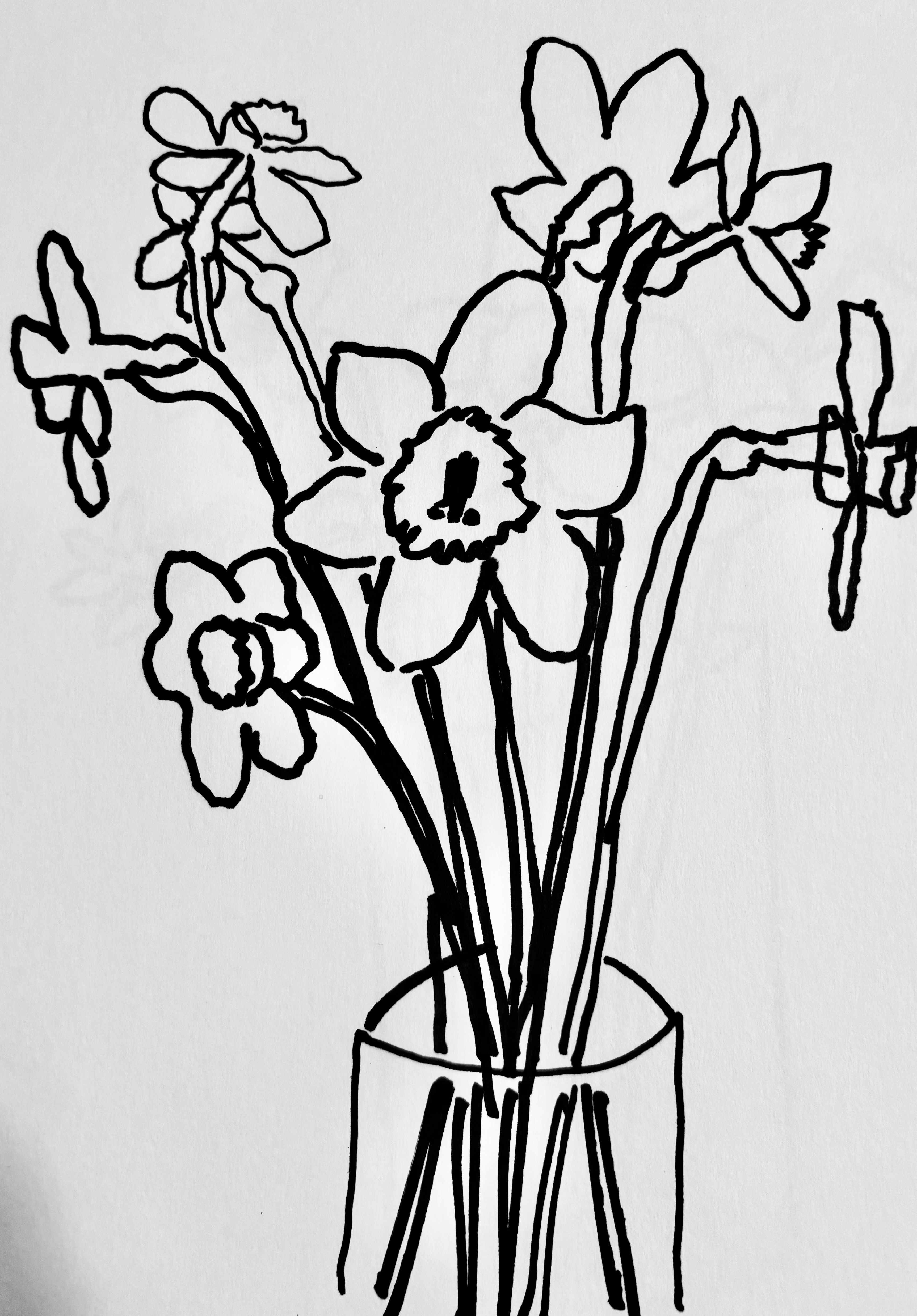 Bouquet outline