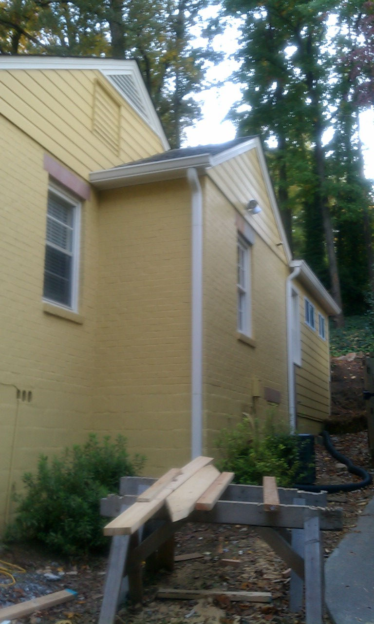 After - Side of residence
