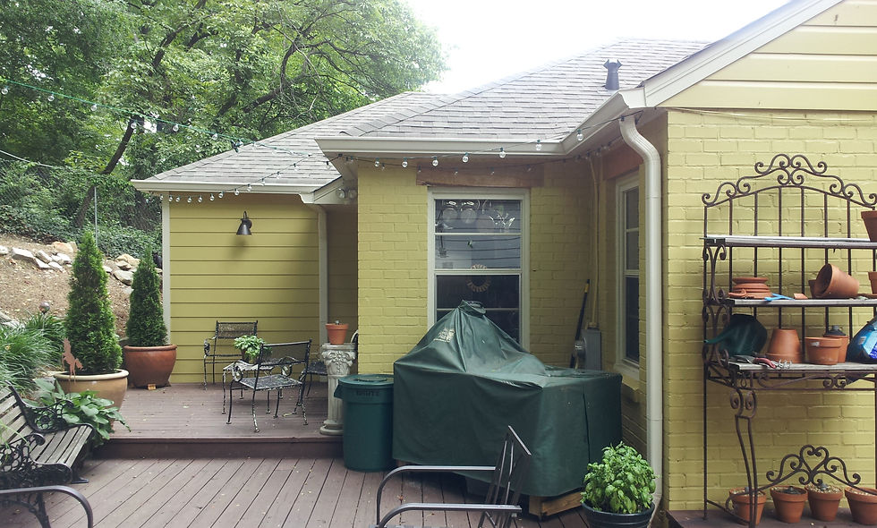 After - Side of residence
