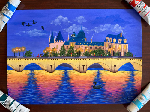 Original Painting 'Pont Neuf' | Eliza Barnes