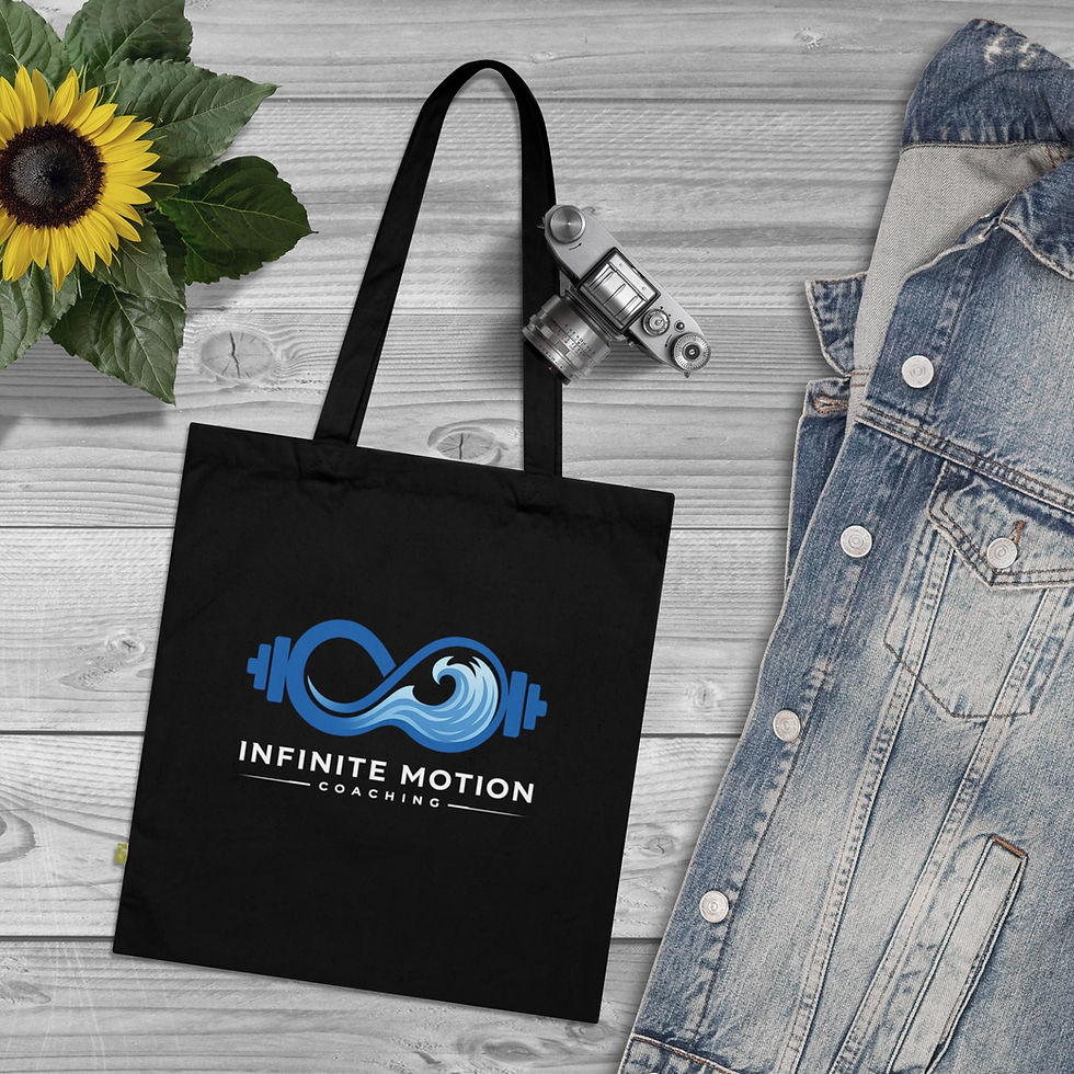 Thumbnail: 100% Organic Cotton Infinite Motion Coaching Logo Gym Bag
