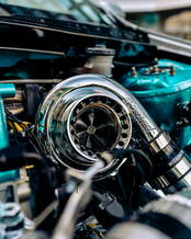 Túrbína með tengdum varahlutum