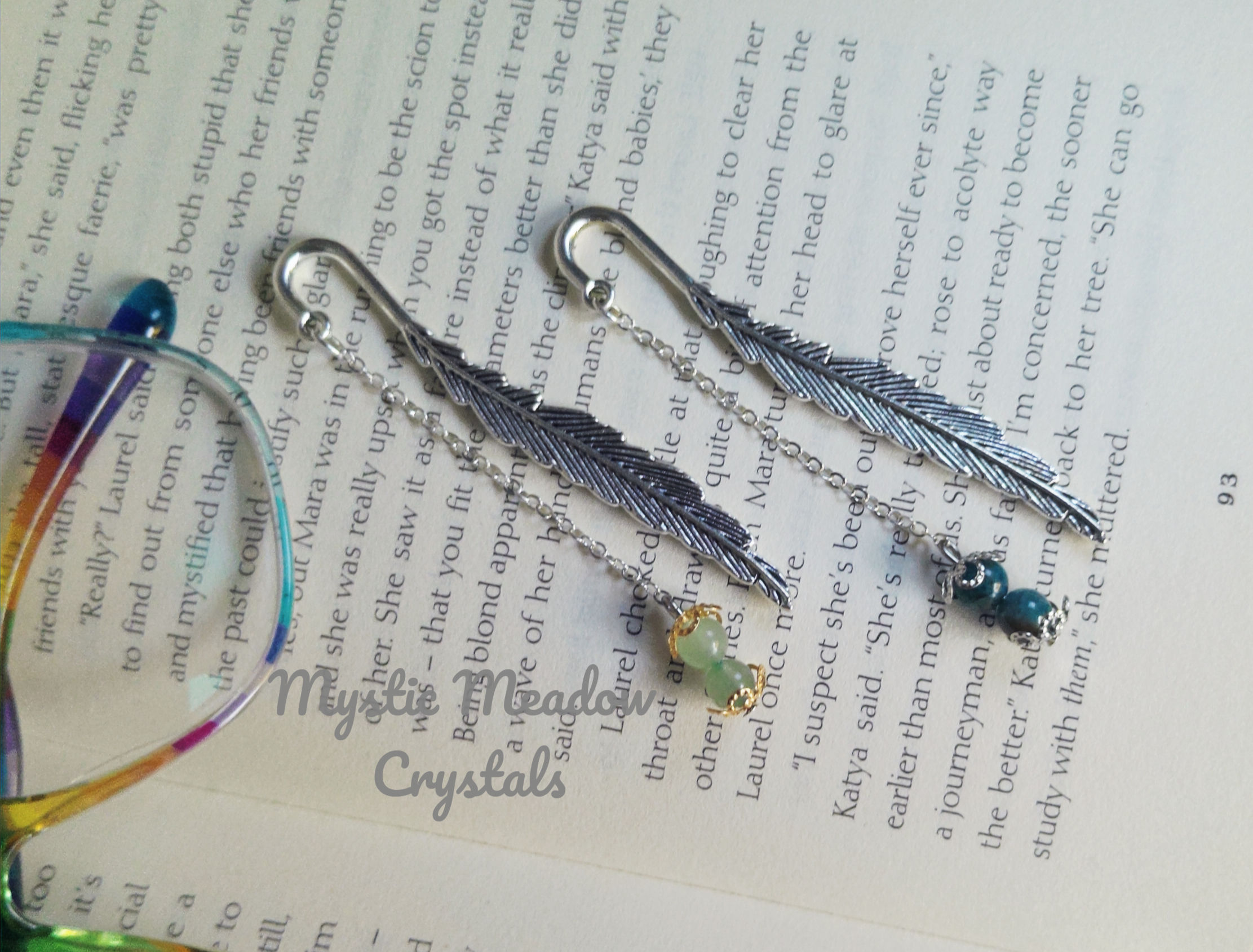 Elegant Crystal Bookmarks