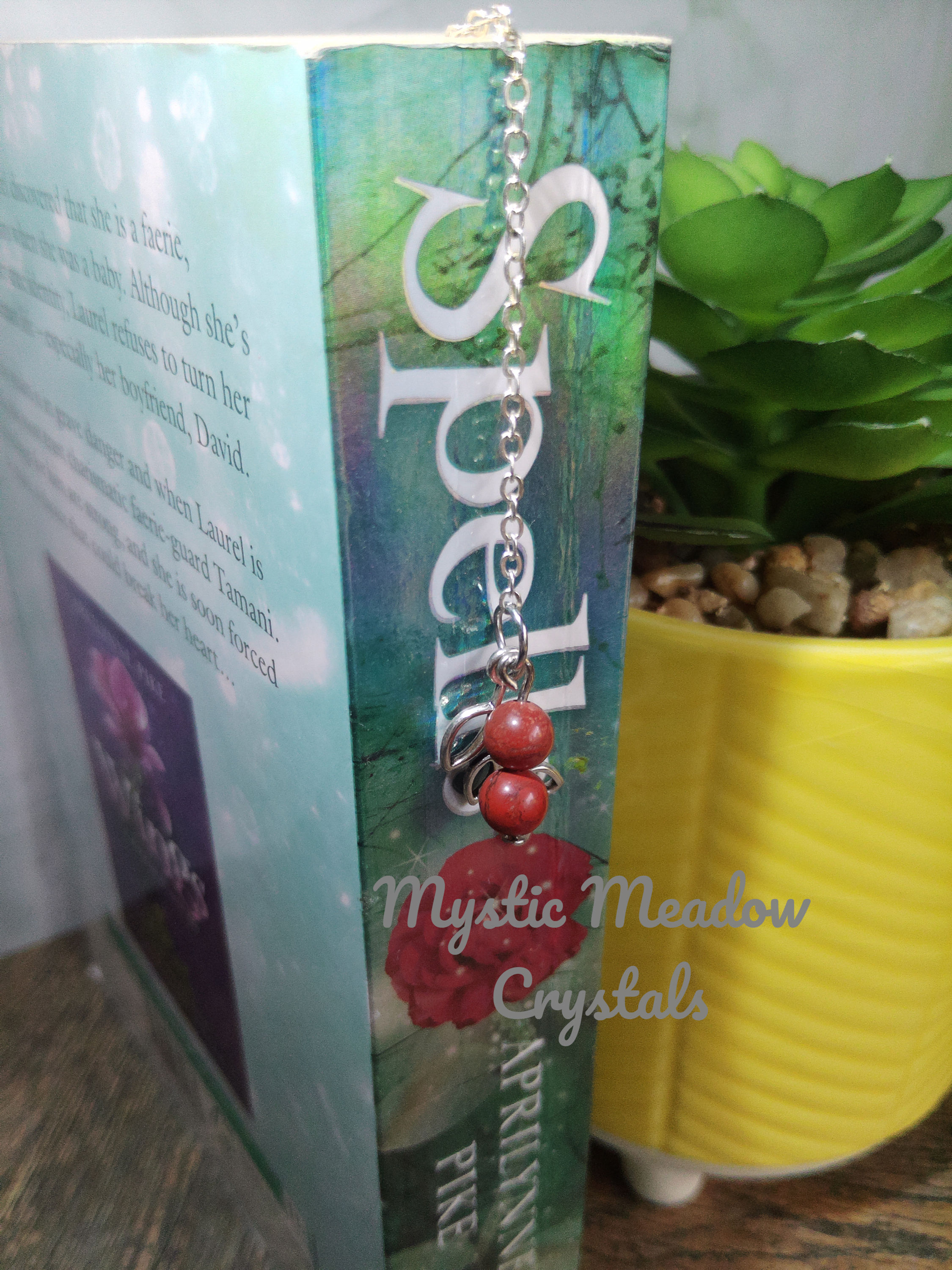 Red Jasper Crystal Bookmark