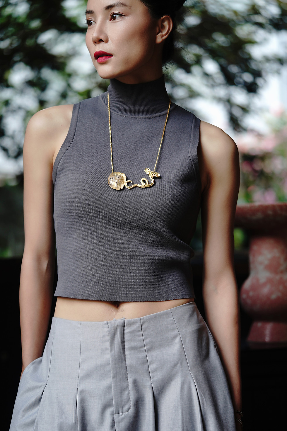 縮圖：Peony brooch