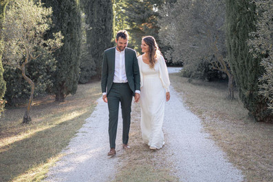 Photo de Caroline et Sébastien qui se promènent