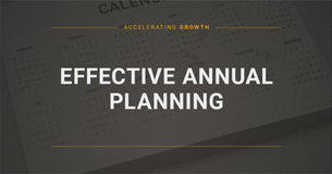 Effective Annual Planning