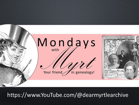 Join Us on Mondays with Myrt to Discuss Genealogy Genie AI!