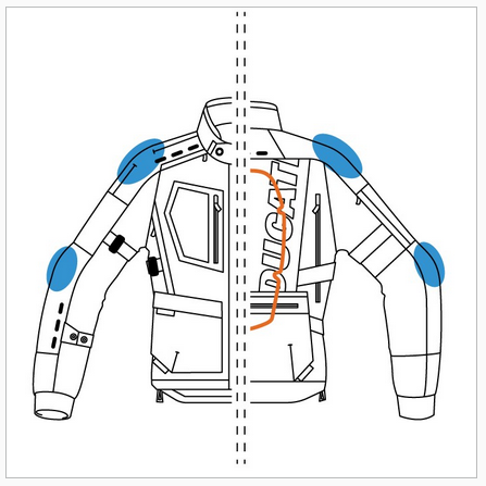 Thumbnail: Ducati Strada C5 Gore-Tex® Fabric Jacket by Dainese 9810753XX
