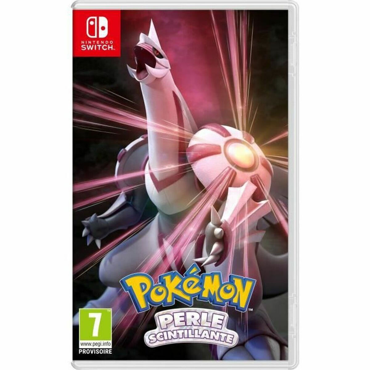 Pokémon Perle Scintillante Nintendo Switch game cover with Palkia.