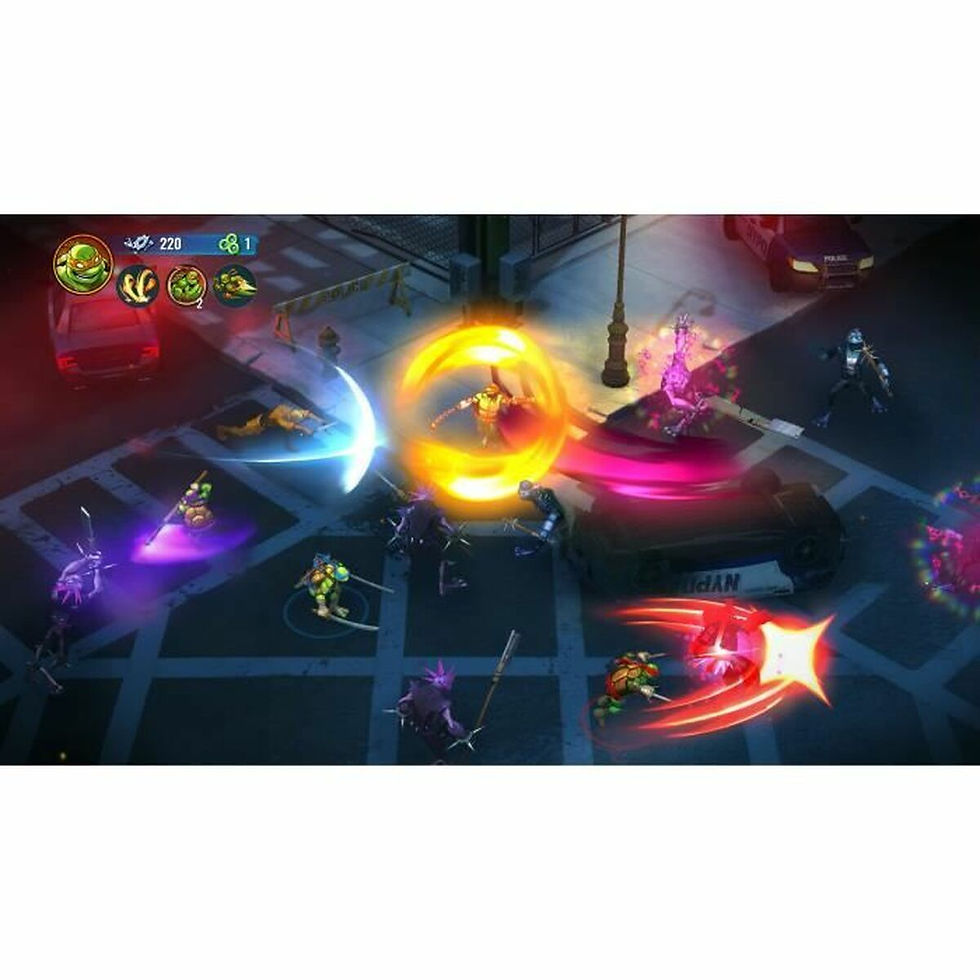 Thumbnail: Video game: characters fighting with glowing attacks