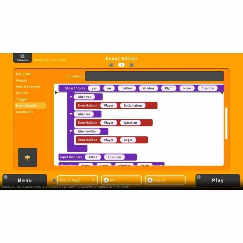 Thumbnail: PS4 game editor showing visual code blocks