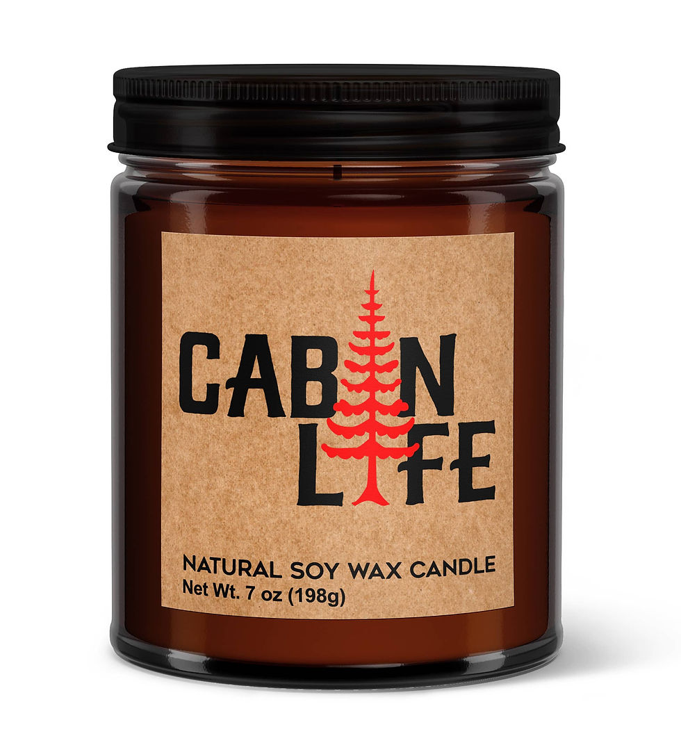 Cabin Life natural soy wax candle