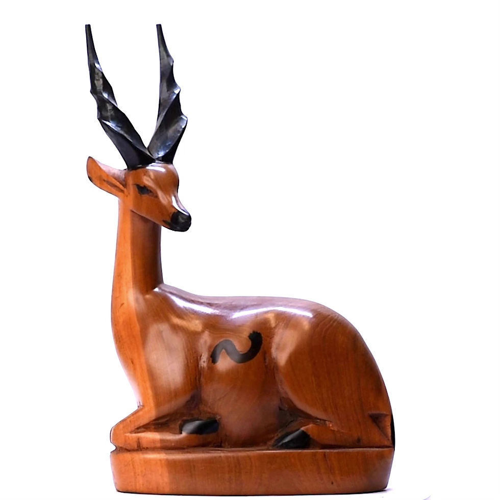 Handmade African Warrior Figurin 2