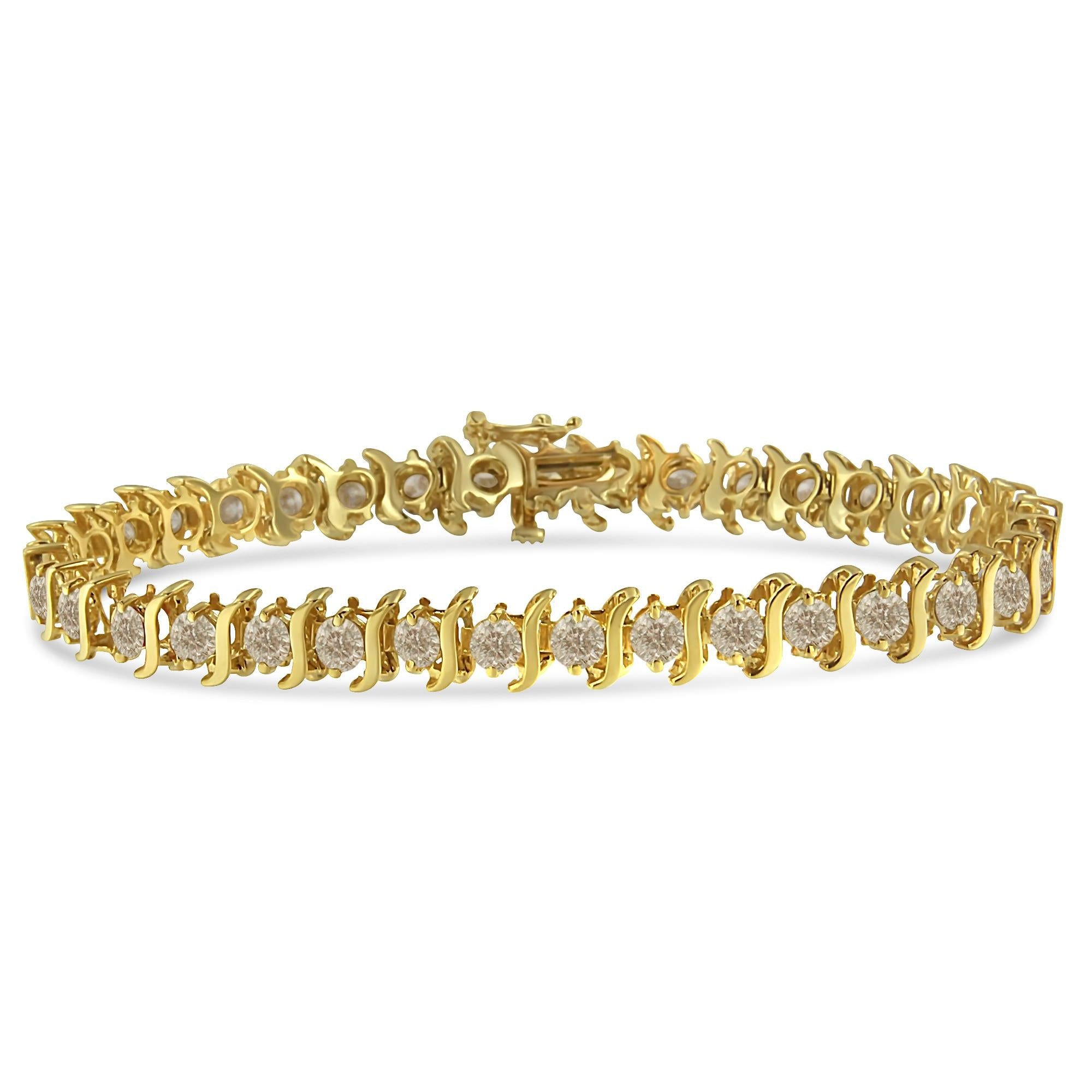 10K Yellow Gold Plated .925 Sterling Silver 7.0 cttw 2-Prong Set Round Brilliant