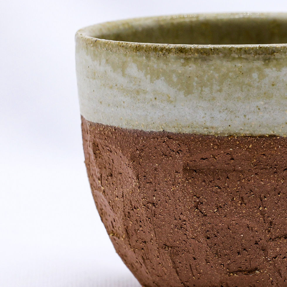 Beige terra stoneware mug texture
