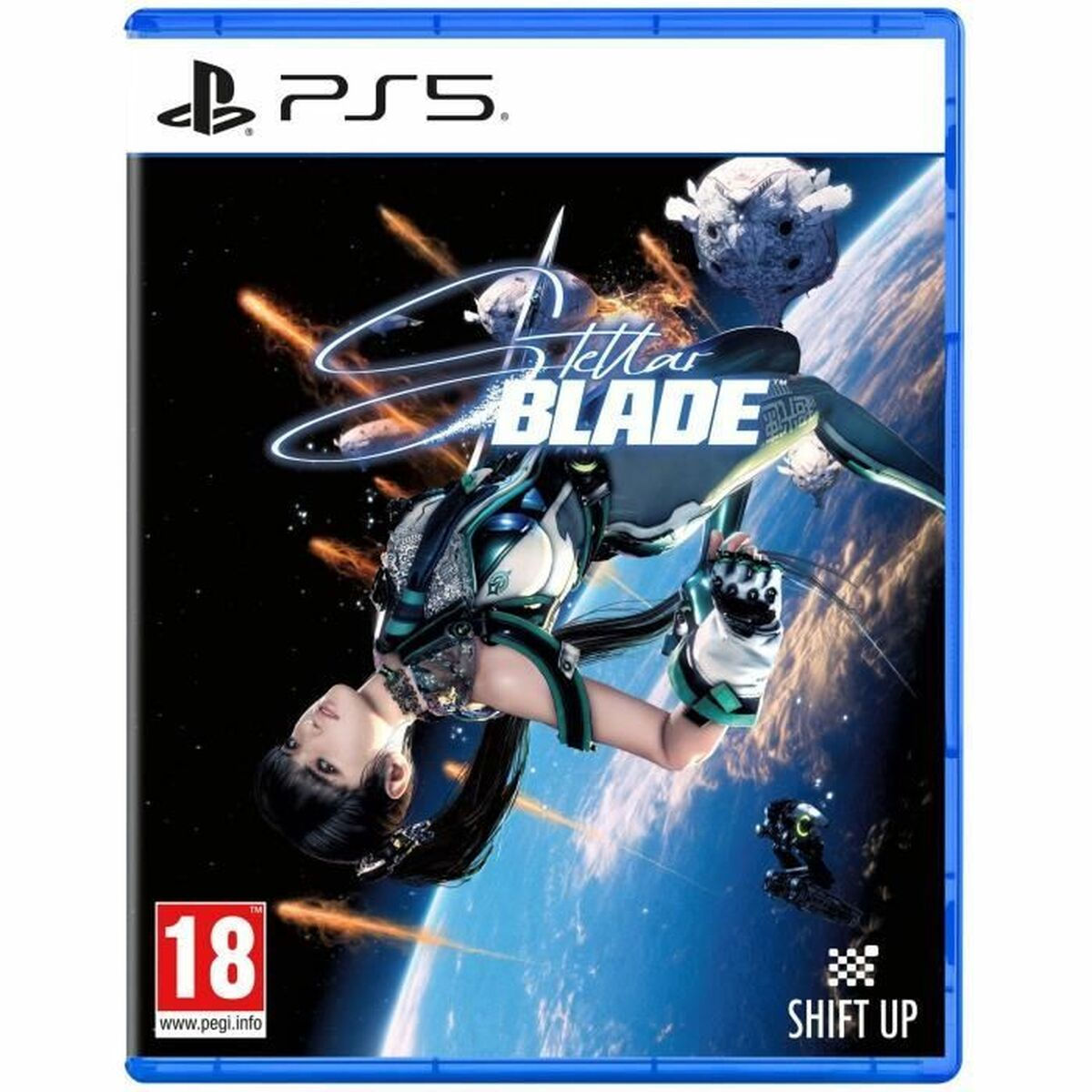 PS5 Stellar Blade game cover with female character in action pose