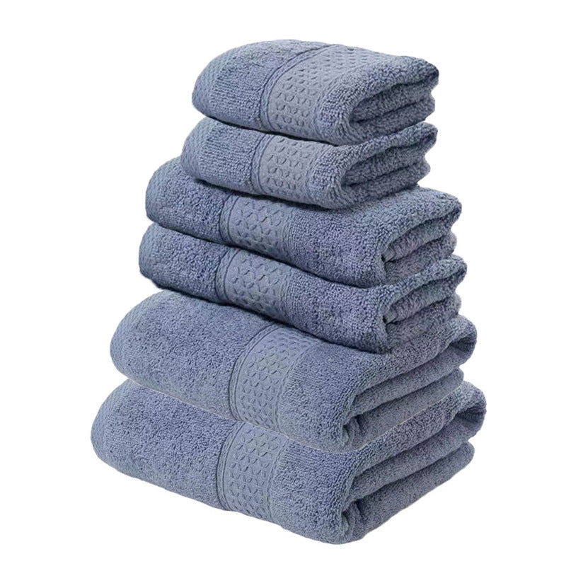 Stack of blue towels