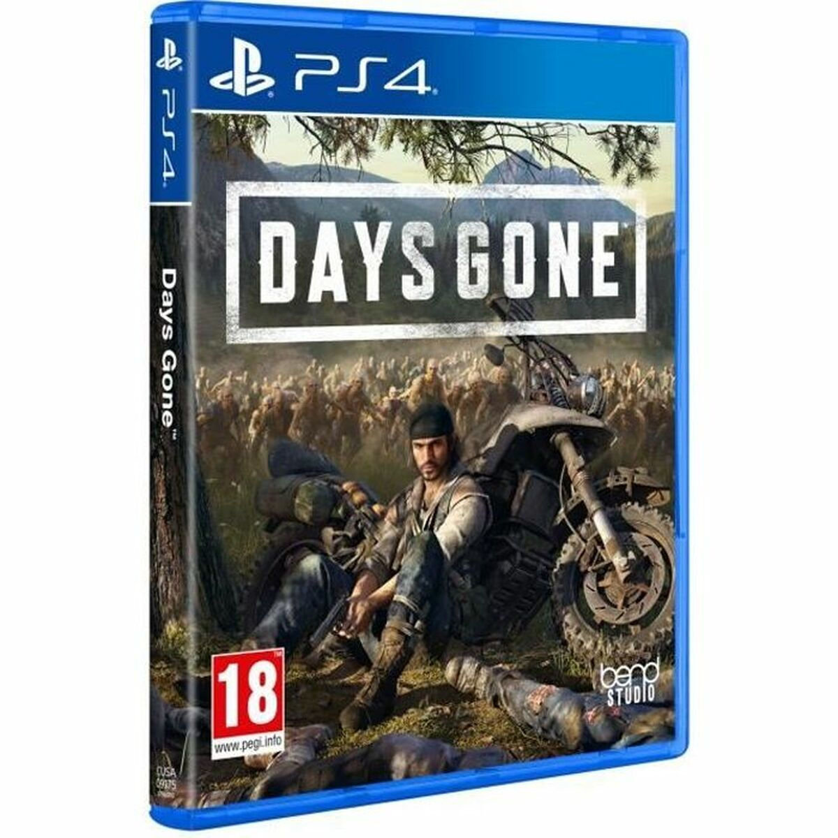 Days Gone PS4 game case, rated 18